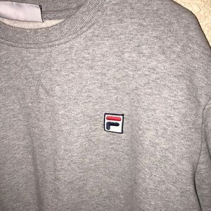 Grey Fila Crewneck Sweatshirt